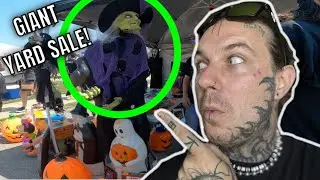 MASSIVE HALLOWEEN YARD SALE! #halloweenhunting #halloween