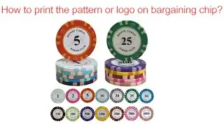 how to print logo on bargaining chip by pad printing machine?