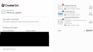 Buying Animations on CreatorSet for YouTube