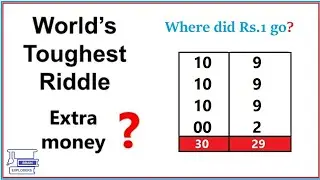 Where is 1 Rupee? || Mystery of the missing 1 Rupee riddle ||