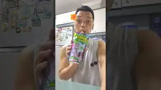 ASMR Drinking Refreshing Beverage Jungle Juice Grape Flavor #asmrsounds #asmrdrinking #shortsvideo