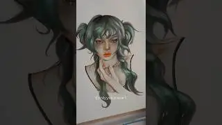 Alcohol marker process, &ldquo;jaded&rdquo; #art #markers #artprocess #drawing