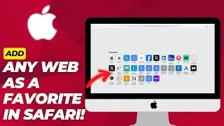 How to Add Website/Link as Favorites on Safari in MacBook/iMac - 2026 (Apple Beginners Guide)