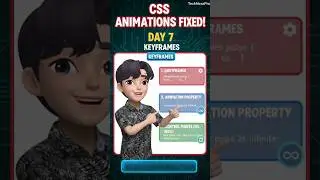 CSS basics Keyframe Animations | Day 7 CSS Series #technology #shorts #viral #coding #webdevelopment