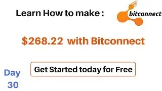 Day 30 with bitconnect at $268.22