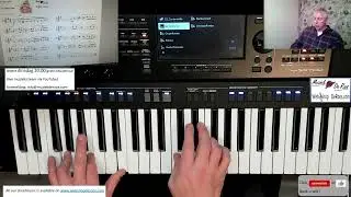 Keyboard Cursus 41-50 of 50 keyboardlessons, Play along Tutorial video