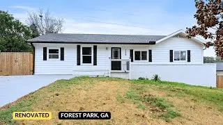 Fully Renovated Home Tour | $299,900 | Forest Park GA | NO HOA | Dual Driveways