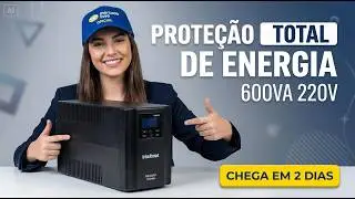 Intelbras XNB 600VA Nobreak Interativo 220V prote&ccedil;&atilde;o de energia para computadores TVs e eletr&ocirc;nicos