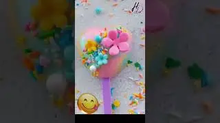 ❤️Heart Cakesicles With Flowers 💐 🍭 #Cakesicle making #ideas Sweet Recipe #shorts #cake #short