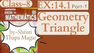 Class 8//Geometry Triangle EX:14.1//Q.No. 1 to 3f//part 1