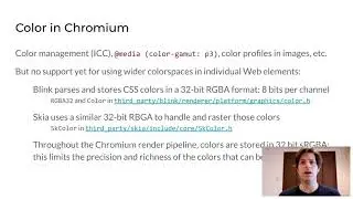 The path towards richer colors in Chromium - Felipe Erias (Igalia)