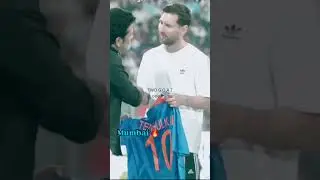 TWO GOAT IN ONE FRAME#Messi arrival in India