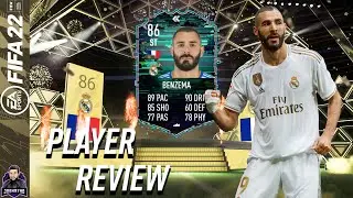 THE BEST VALUE SBC THIS FIFA? 86 FLASHBACK KARIM BENZEMA PLAYER REVIEW FIFA 22 ULTIMATE TEAM
