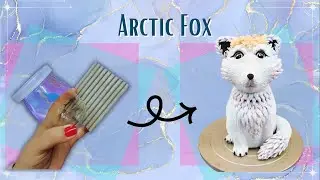 I Made An Arctic Fox Jar From Polymer Clay