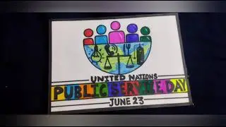 Poster on United Nations Public Service Day(June 23)/Drawing on United Nations Public Service Day