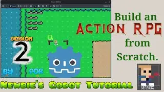 Newbie's Build a Game (Action RPG) in Godot #2 | Story DialogBox; Game Events | #gamedev #tutorial