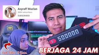 Challenge Berjaga 24 Jam Hingga 500k Subscribers! Mata Tasya Rabak Teruk!