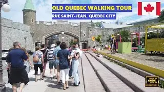 Old Quebec | Qu&eacute;bec City | Rue Saint-Jean | Walking Tour 2021 (4K)