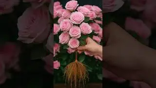 Grow Roses Free 🌱 Easy Bottle Hack from Fresh Shoots! | #shorts #garden