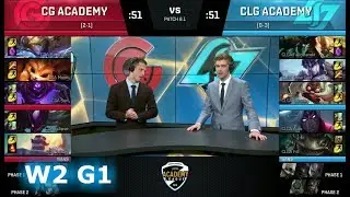Clutch Gaming Academy vs CLG Academy | Week 2 of S8 NA Academy League Spring 2018 | CGA vs CLGA