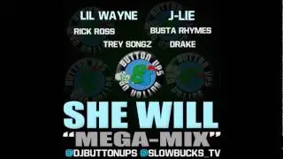 LIL WAYNE, J-LIE, DRAKE, BUSTA RHYMES, RICK ROSS, TREY SONGZ - SHE WILL (MEGA-MIX)