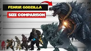 Fenrir Godzilla The Real Size of All Monsterverse 3D Comparison