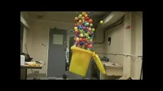 Test fire : Exploding bin of balls  : Fire in the hole