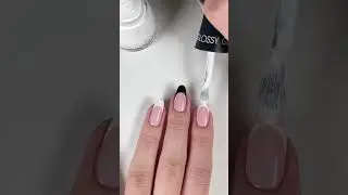 China Glaze Black and White Nail Art