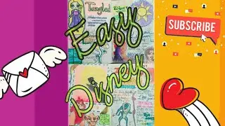 Easy Disney journal ideas|Easy art#homecraftsbyem #journaling #disney