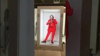 Mind-Blowing Transformation: Human Turns into Hologram Using LCD Transparent Screen!