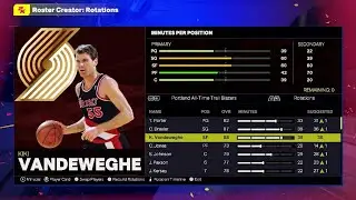 NBA 2K25: Portland Trail Blazers 1986-87 classic team
