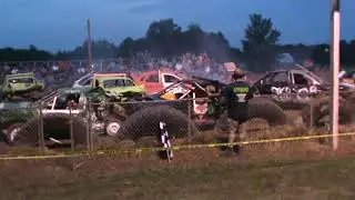 2018 Mercer Grange Fair Demolition Derby. Pro stock Compact Class. Mercer,Pa 7-14-18