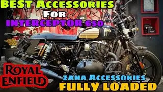 BEST ACCESSORIES FOR INTERCEPTOR 650 || MOST LOADED INTERCEPTOR 650 FOR ZANA ACCESSORIES #viral #new