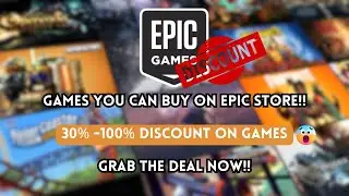 Best Deal on Epic Games Store🔥| Discount upto 100% | Games on Sale | Achievr Hunts