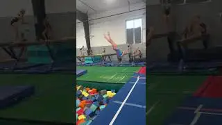 Double twist on floor - #2023 #gymnast #floor #level10