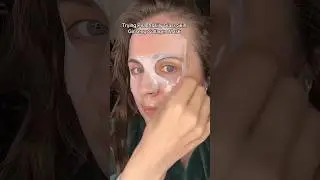 Testing the viral @peachandlily Glass Skin Ginseng Collagen Mask  #glassskin #makeup