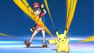 Pokemon Ultra Sun - Pikachu use Catastropika Z-Move So adorable! xD