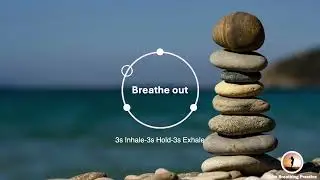 Calm Breathing for Anxiety Relief | Water Sound | BREATHE BUBBLE (10 mins)