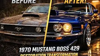Abandoned Ford Mustang Boss 429 1970 Full Restoration ASMR | From Junkyard to Factory New