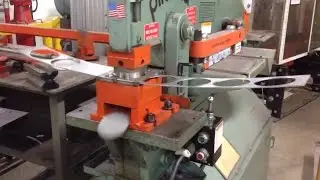 A Piranha 40 ton ironworker and a milling machine