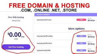 .COM, .NET, .ORG Free Domain and hosting from Hostinger 2022