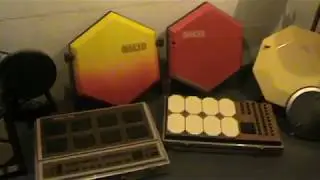 1980s electronic drum kit collection