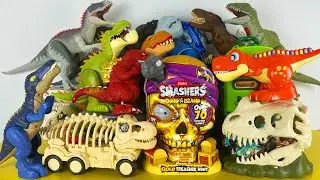 ASMR Satisfying Unboxing Jurassic World Rebirth T-rex Giganotosaurus Baryonyx Blue Raptor Bone Head