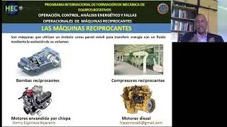 M&aacute;quinas Reciprocantes - Curso Operaci&oacute;n, control, an&aacute;lisis energ&eacute;tico y fallas operacionales