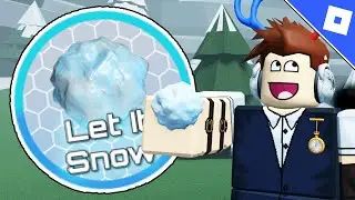 How to get the SNOWBALL & LET IT SNOW BADGE in ZOMBIE RUSH | Roblox