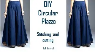 DIY Circular Plazzo Stitching and cutting full tutorial