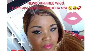 NEW BORN FREE WIG MLI315.  ONE IN THE COLOR 1B, and one in FF/GOLD MOCHA, only $22 and $24