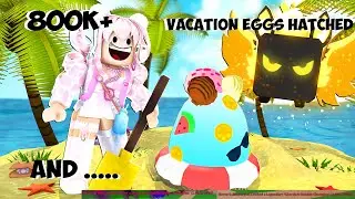 I Opened 800K+ Vacation Eggs on Bubble Gum Simulator and got these Op pets! 1 in a million | Roblox