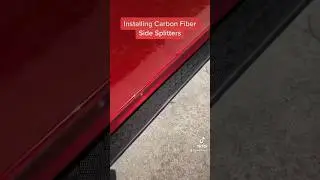 Installing Carbon Fiber Side Splitters on my G35 🔥 #shorts