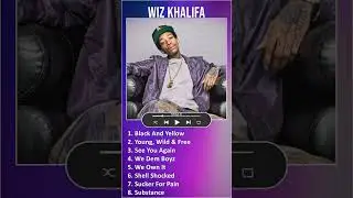 Wiz Khalifa MIX Best Songs #shorts ~ 2000s Music ~ Top Hardcore Rap, Contemporary Rap, Rap, East